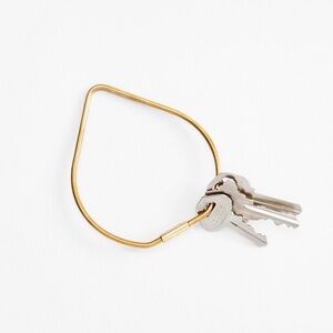 Contour Key Ring – Brass